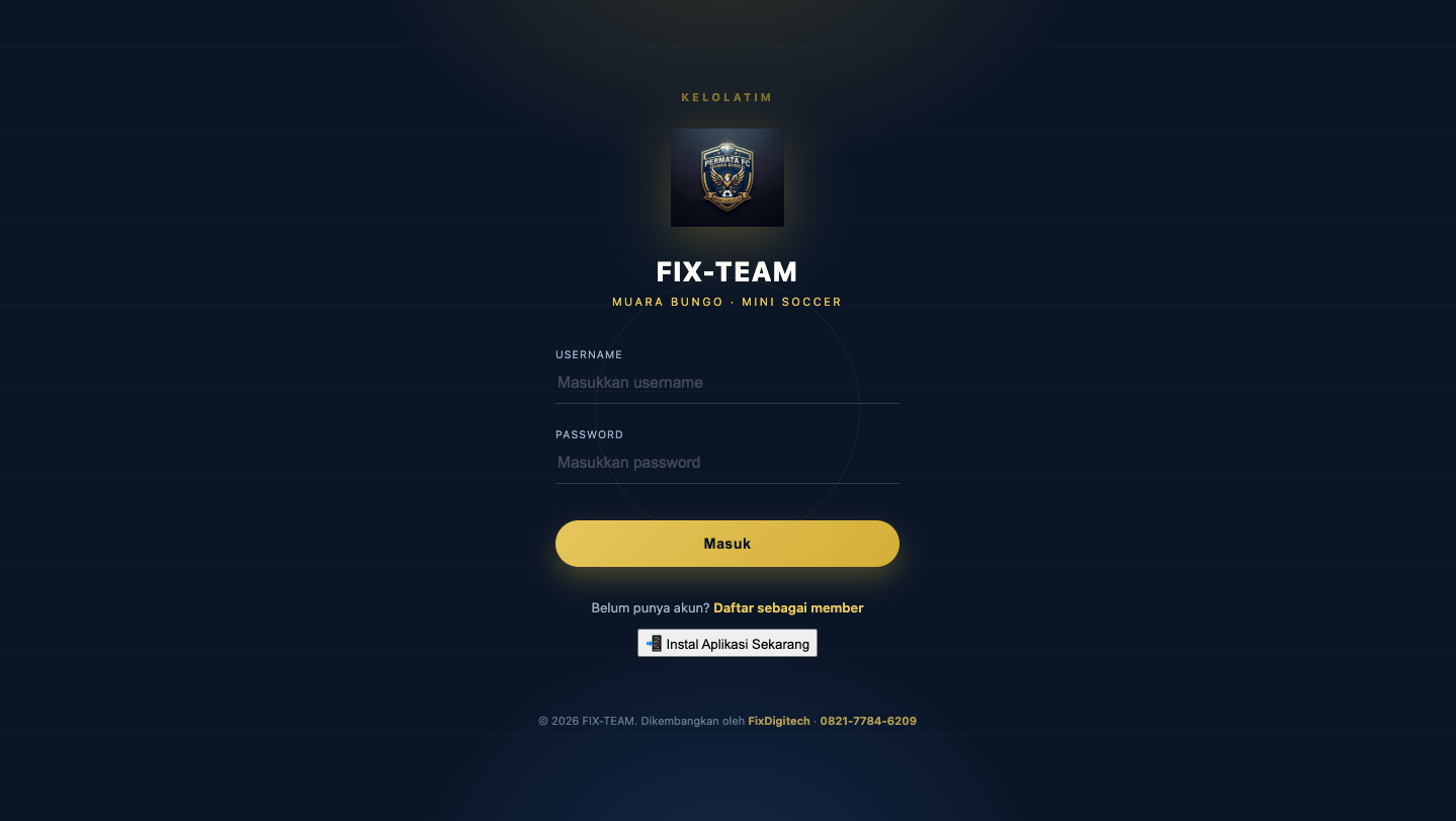 KelolaTim – Aplikasi Manajemen Tim Futsal & Mini SoccerKelolaTim